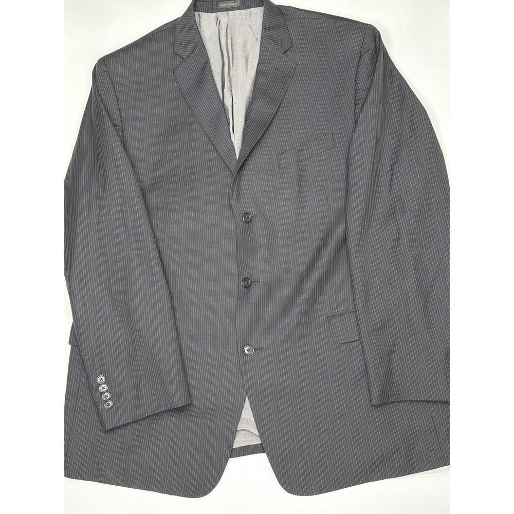 Calvin Klein Charcoal Pinstripe Suit Jacket Men's Size 50R